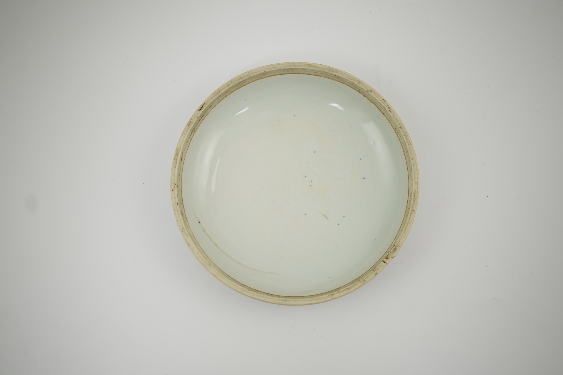 A Chinese blue and white cover for a box, early Kangxi period